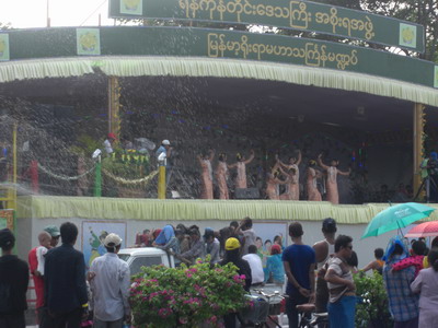 Dancers at the water festival