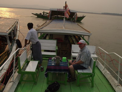 Eitan on boat