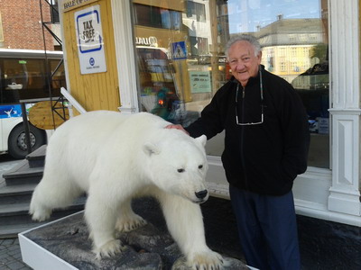 Eitan with polar bear