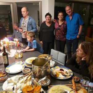Channukah with Aviv's fasmily