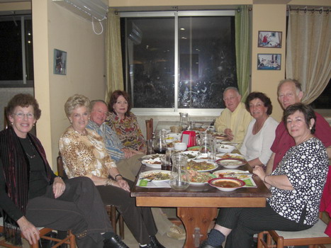 supper at "habayit" at Ein Hud