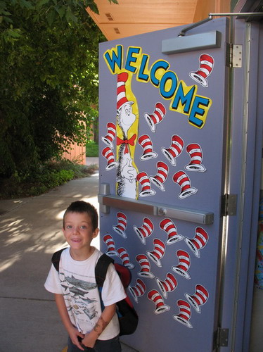 Maayan's first day at school