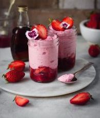 strawberry mousse